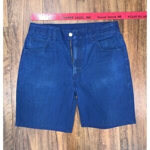 1980s women's workwear union made size 31 handmade JORTS Uneven RARE SHORT Pant